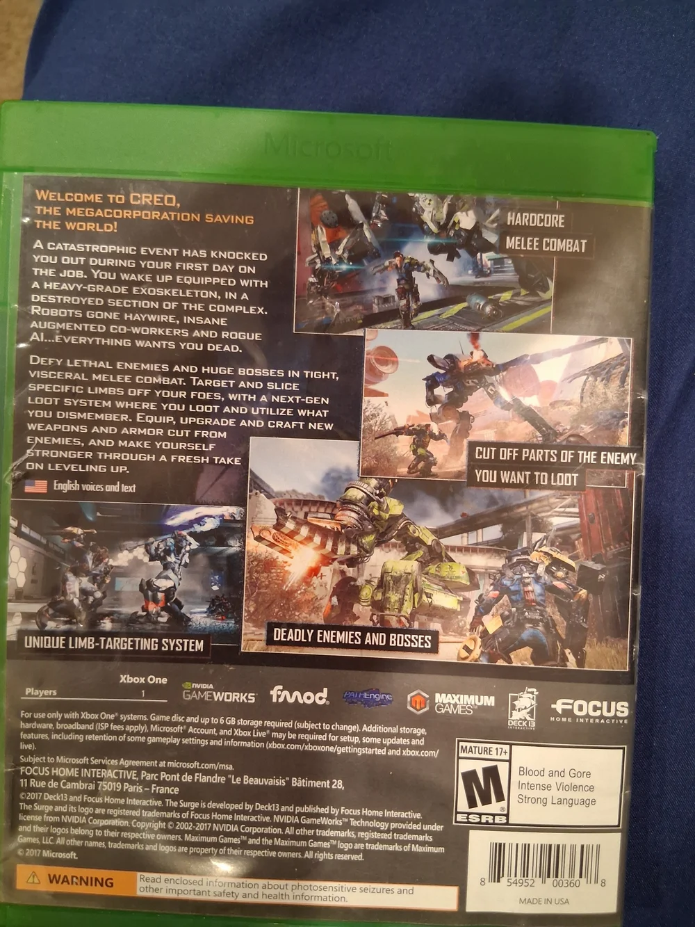 The Surge - Xbox One Game
